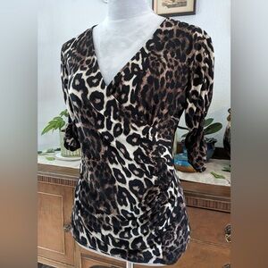Style & Co Animal Print Blouse – Size Large